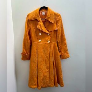 Vintage Orange Coat Dress